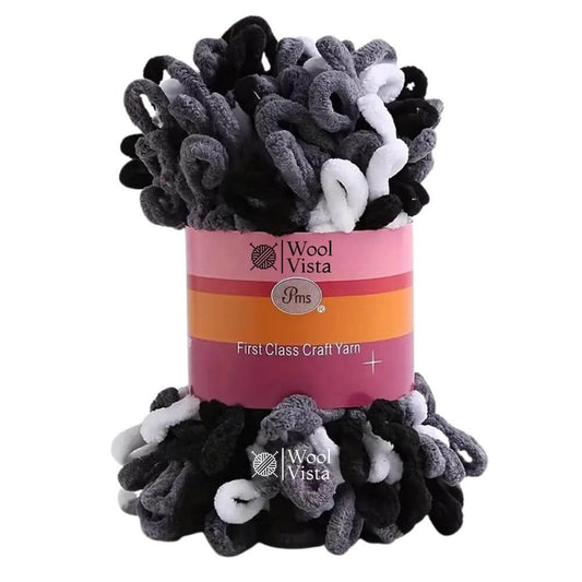SOFT LOOP YARN BALL –  DIY KNITTING YARN FOR SCARVES, BAGS, BLANKETS & CRAFTS