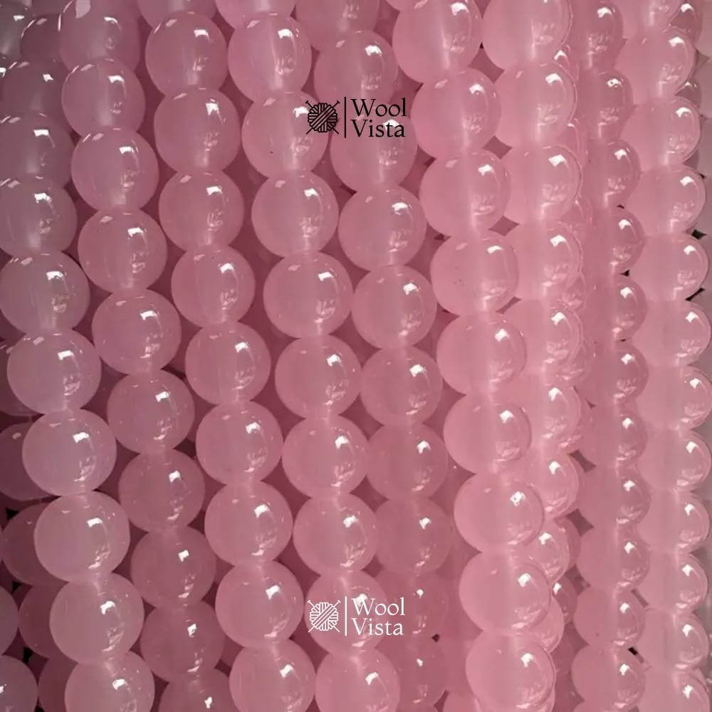 GLASS IMITATION JADE BEADS – 100PCS STRAND FOR DIY JEWELRY MAKING