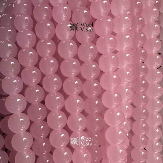 GLASS IMITATION JADE BEADS – 100PCS STRAND FOR DIY JEWELRY MAKING