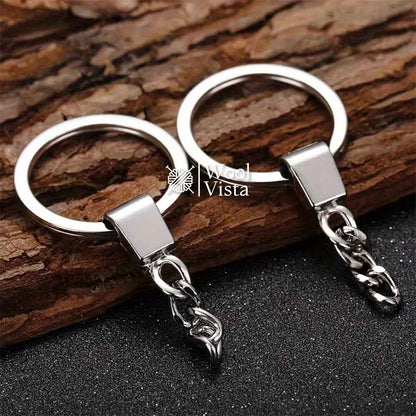 SILVER ALLOY KEYCHAIN RINGS - (10 PIECES)
