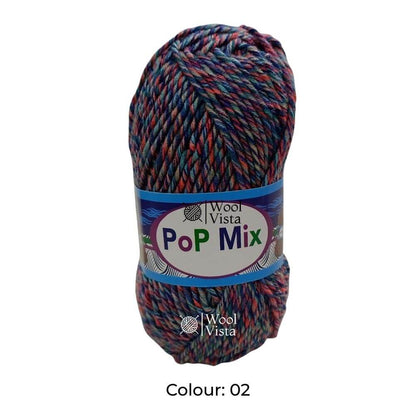 POP MIX YARN BALL - (PACK OF 5 YARN BALLS)