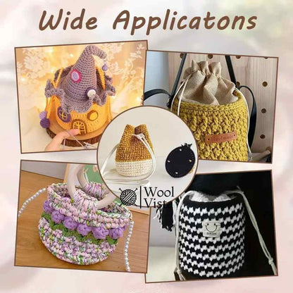ROUND PU LEATHER BAG BASE