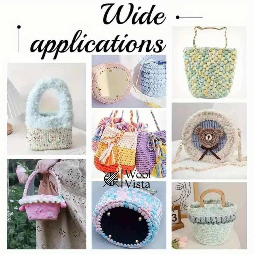 ROUND PU LEATHER BAG BASE