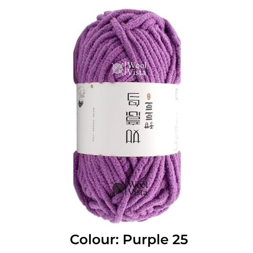 100G ICE THREAD POLYESTER YARN – SOFT CHUNKY YARN FOR KNITTING, CROCHET, BLANKETS, SCARVES & DIY CRAFTS