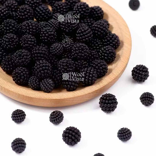 RASPBERRY ROUND LOOSE BEADS 12MM 0.5KG FOR JEWELRY MAKING, BRACELETS, NECKLACES, BAGS & DIY HANDICRAFTS