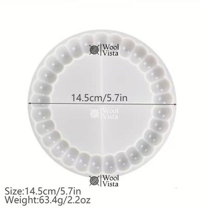 ROUND COASTER RESIN MOLD – HIGH-GLOSS SILICONE MOLD FOR TEA MATS, JEWELRY TRAYS & CRAFTS