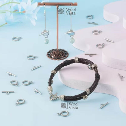 ROUND OT TOGGLE CONNECTORS – PENDANT & JEWELRY MAKING ACCESSORIES (PACK OF 3)