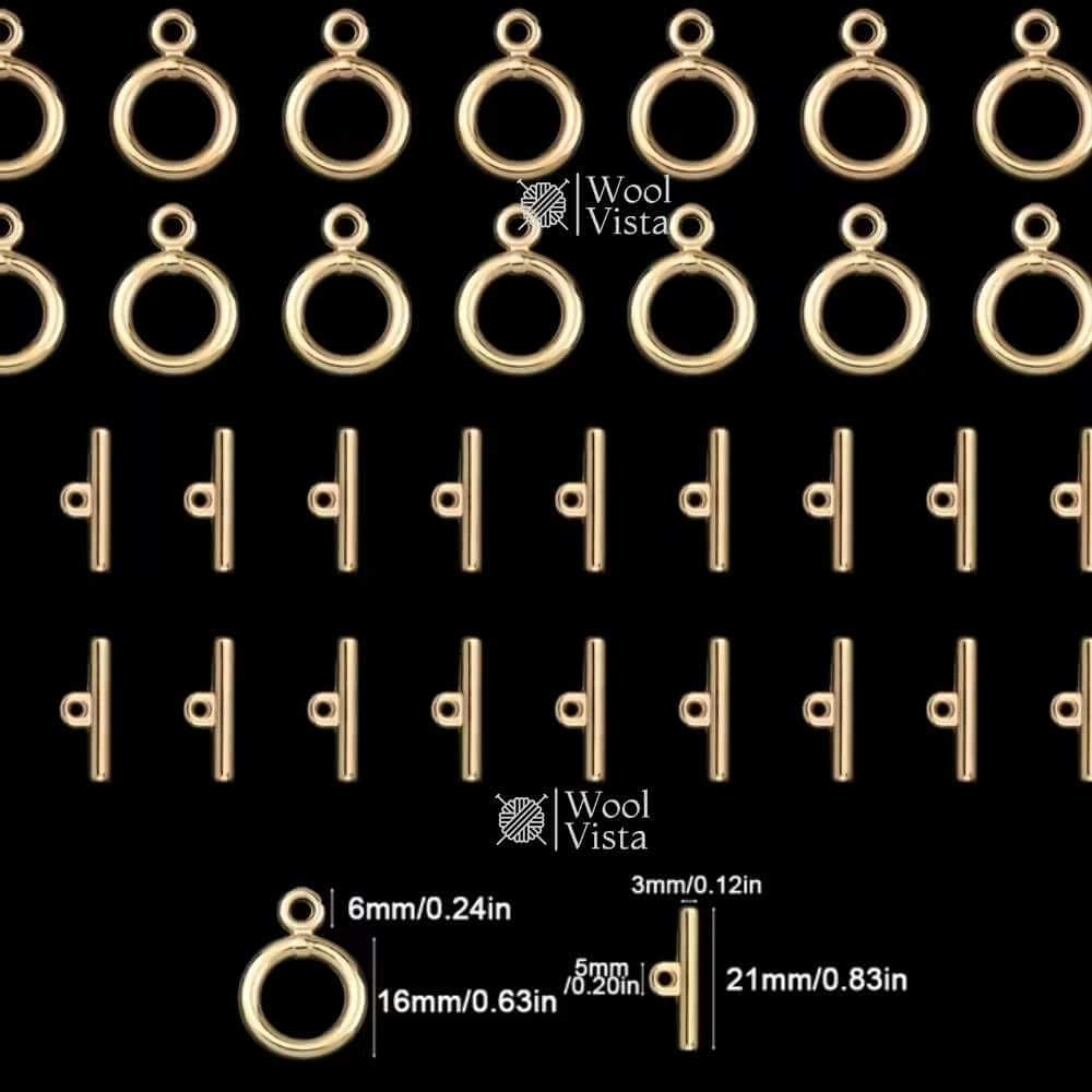 ROUND OT TOGGLE CONNECTORS – PENDANT & JEWELRY MAKING ACCESSORIES (PACK OF 3)