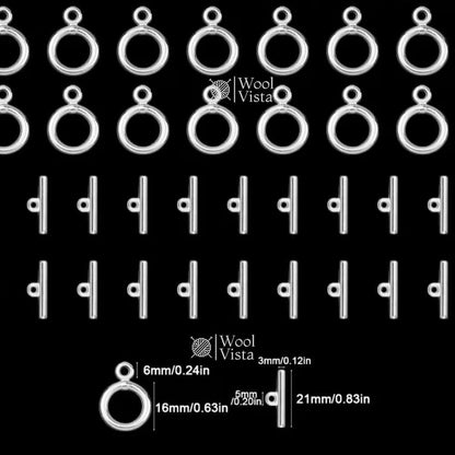 ROUND OT TOGGLE CONNECTORS – PENDANT & JEWELRY MAKING ACCESSORIES (PACK OF 3)