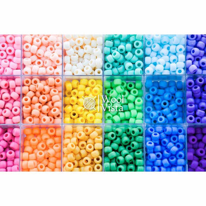 RAINBOW SEED BEADS SET - (80 Grams)