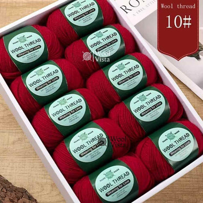 IMPORTED AUSTRALIAN PURE WOOL - 95% WOOL, 5% ANTI PILLING FIBER (PACK OF 10)