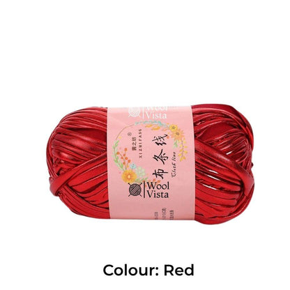 SOFT METALLIC T-SHIRT YARN - FOR CROCHET AND BAG MAKING CRAFTING