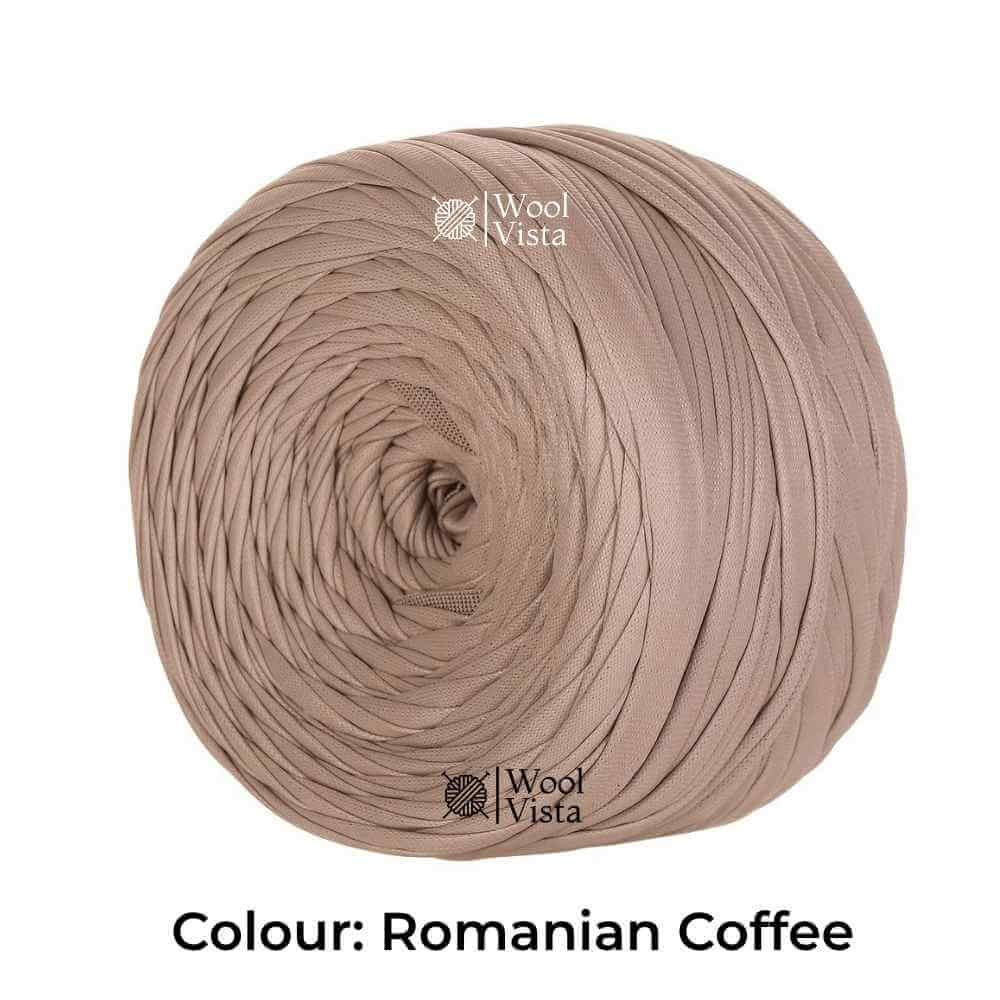 200G FAUX LEATHER T-SHIRT YARN – 60M SOFT WOVEN RIBBON YARN FOR CROCHET BAGS, KNITTING & HOME DECOR