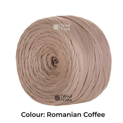 200G FAUX LEATHER T-SHIRT YARN – 60M SOFT WOVEN RIBBON YARN FOR CROCHET BAGS, KNITTING & HOME DECOR