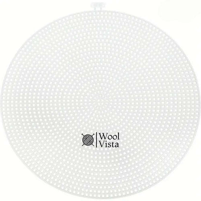 PLASTIC ROUND SHAPE CANVAS MESH SHEETS FOR BAGS AND DIY ACCESSORIES