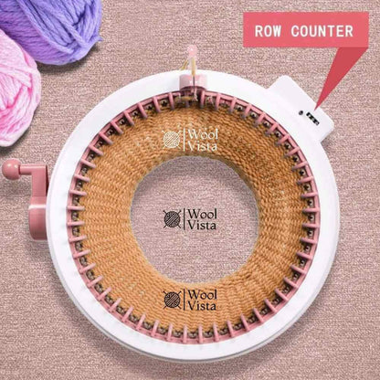 SENTRO KNITTING MACHINE 48 PIN WITH COUNTER – PREMIUM HAND-CRANK KNITTING LOOM FOR SCARVES, HATS, SOCKS & DIY CROCHET PROJECTS