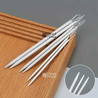 WHITE NYLON THREAD NEEDLES (SET OF 3) – LARGE EYE BENT NEEDLES FOR YARN & DIY CRAFTS