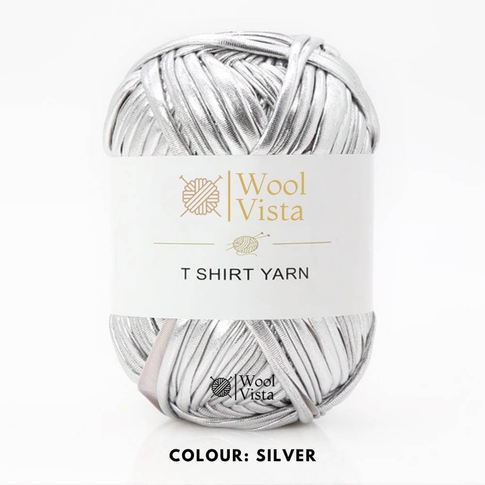 SOFT METALLIC T-SHIRT YARN - FOR CROCHET AND BAG MAKING CRAFTING