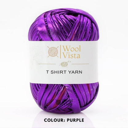SOFT METALLIC T-SHIRT YARN - FOR CROCHET AND BAG MAKING CRAFTING