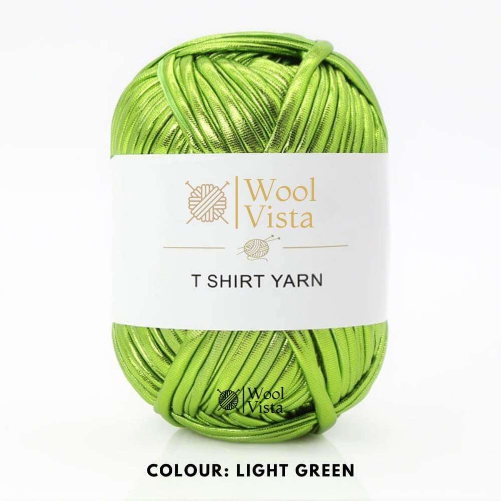 SOFT METALLIC T-SHIRT YARN - FOR CROCHET AND BAG MAKING CRAFTING