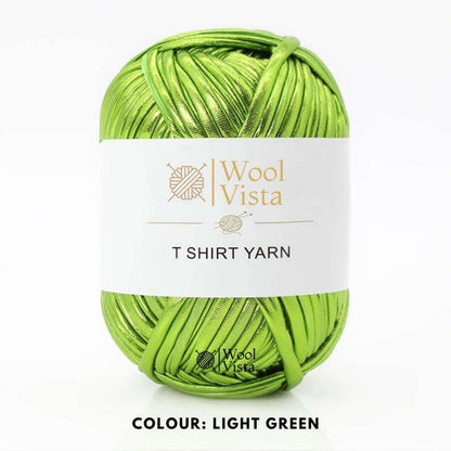 SOFT METALLIC T-SHIRT YARN - FOR CROCHET AND BAG MAKING CRAFTING