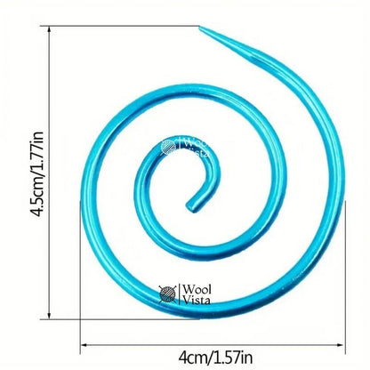 SPIRAL CABLE KNITTING NEEDLES – METAL RING TOOLS FOR CROCHET & SEWING