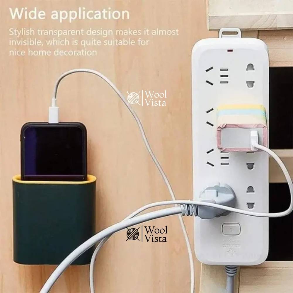 STRONG ADHESIVE WALL HOOKS (SET OF 2) – TRANSPARENT PLASTIC STORAGE HANGERS