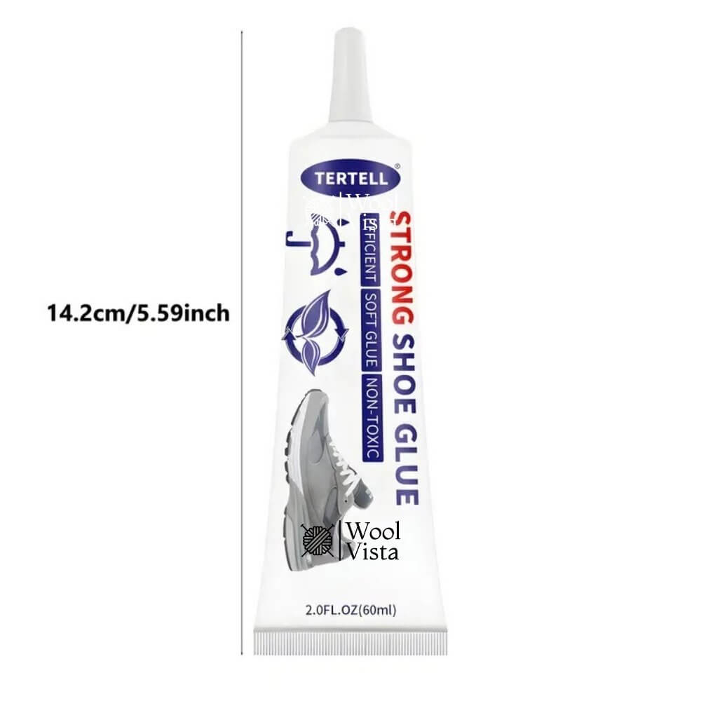 STRONG SHOE REPAIR GLUE – 60ML TUBE FOR SNEAKERS, LEATHER & CRAFTS