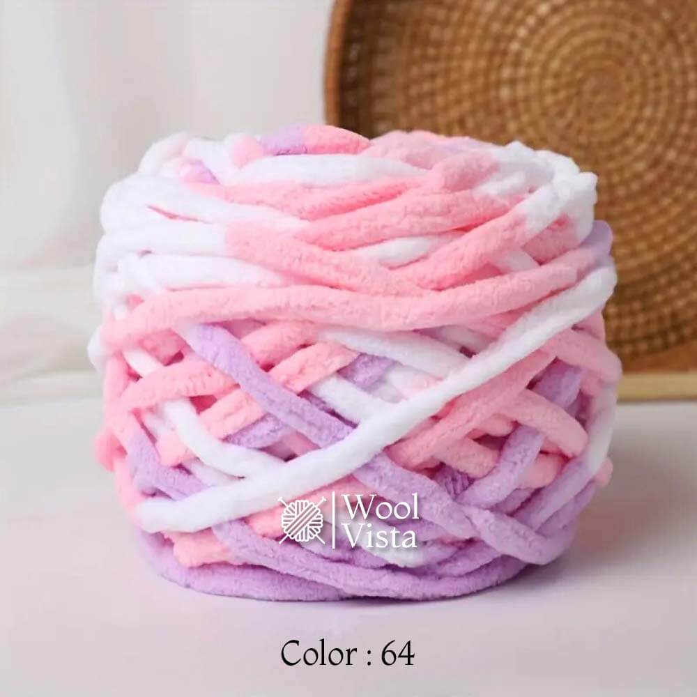 SUPER CHUNKY MULTI COLOR KNITTING BLANKET YARN