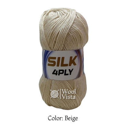 SUPER SOFT SILKY YARN BALL (PACK OF 4 YARN BALLS)