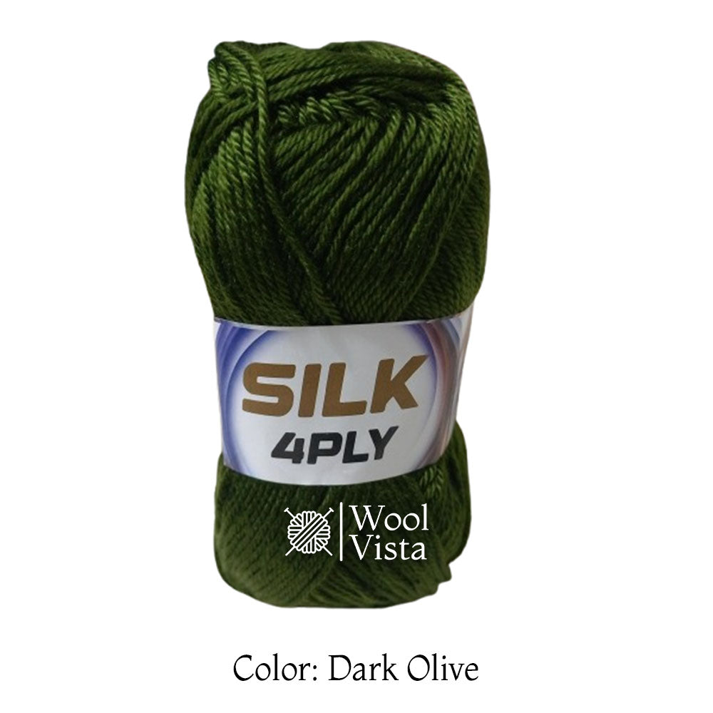 SUPER SOFT SILKY YARN BALL (PACK OF 4 YARN BALLS)