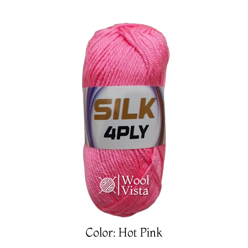 SUPER SOFT SILKY YARN BALL (PACK OF 4 YARN BALLS)