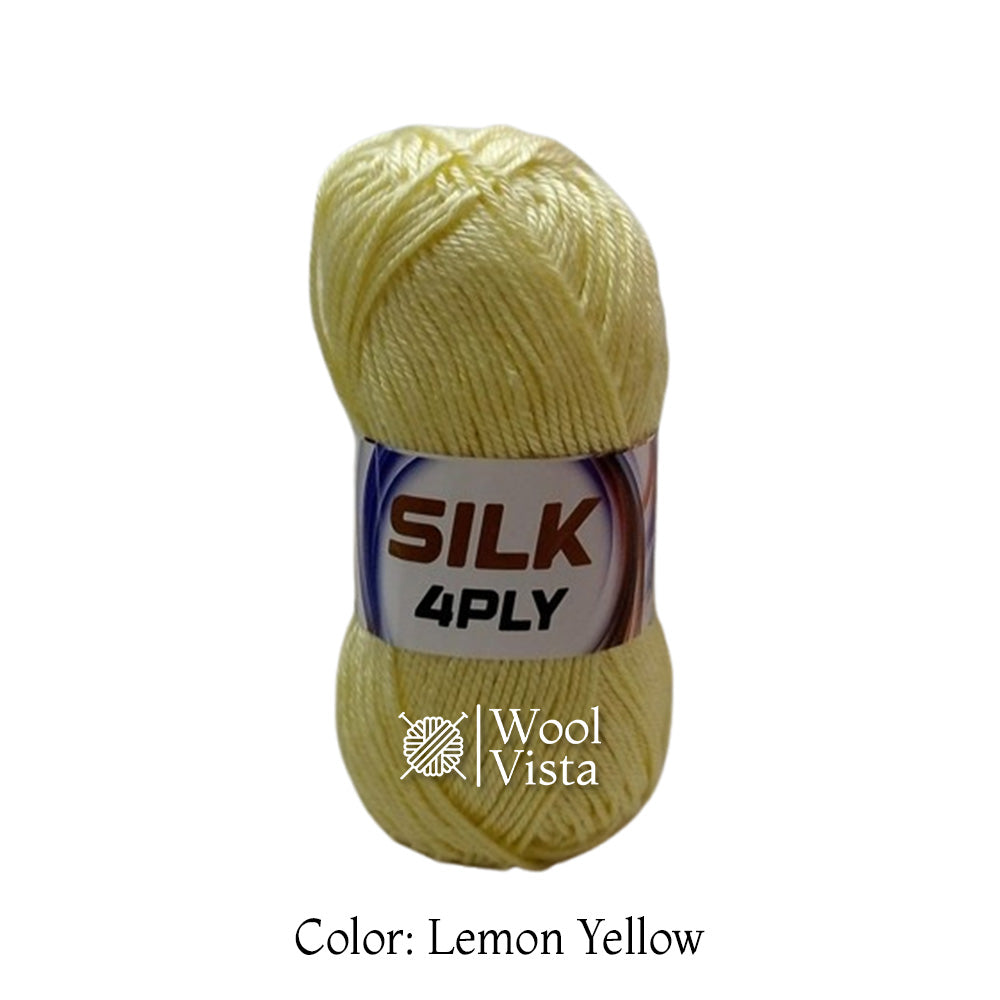 SUPER SOFT SILKY YARN BALL (PACK OF 4 YARN BALLS)