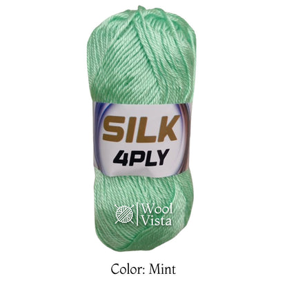 SUPER SOFT SILKY YARN BALL (PACK OF 4 YARN BALLS)