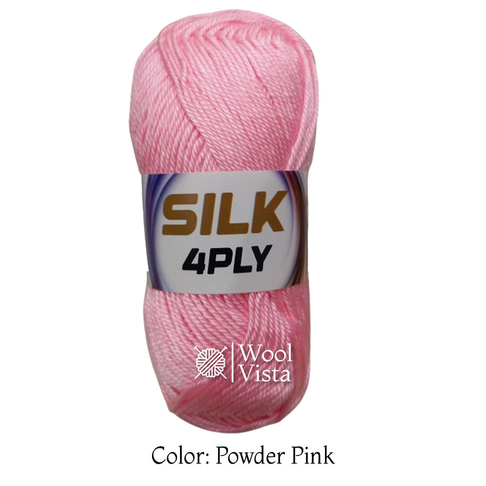 SUPER SOFT SILKY YARN BALL (PACK OF 4 YARN BALLS)