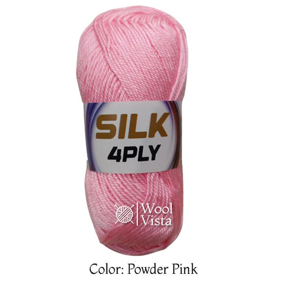 SUPER SOFT SILKY YARN BALL (PACK OF 4 YARN BALLS)