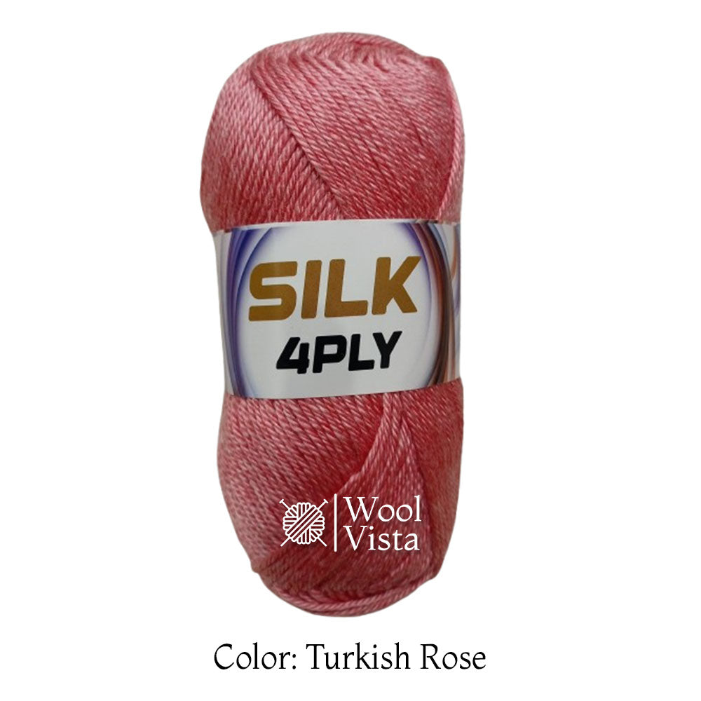 SUPER SOFT SILKY YARN BALL (PACK OF 4 YARN BALLS)