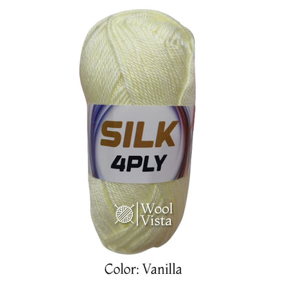 SUPER SOFT SILKY YARN BALL (PACK OF 4 YARN BALLS)