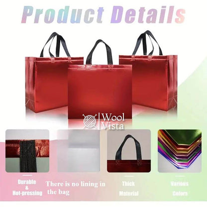 SHINY COLOURED NON-WOVEN GIFT BAGS