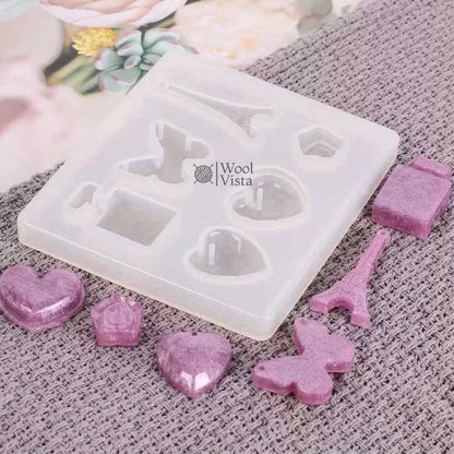 SILICONE MOLD FOR PENDANT, NECKLACE, BRACELET & KEYCHAIN MAKING – EPOXY RESIN JEWELRY CRAFT MOLD