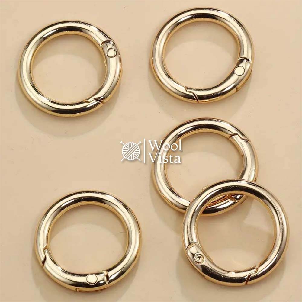 SPRING O-RING OPENABLE KEYCHAIN CLASPS - (2 PIECES)