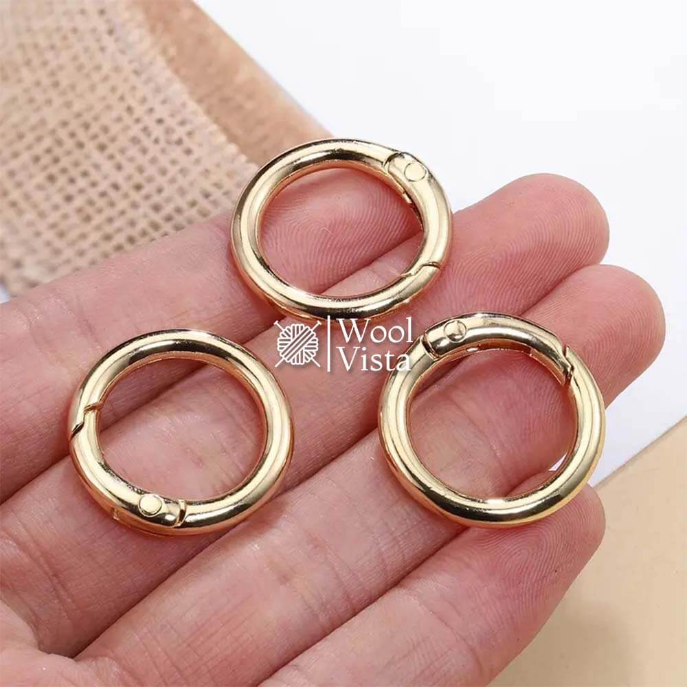 SPRING O-RING OPENABLE KEYCHAIN CLASPS - (2 PIECES)