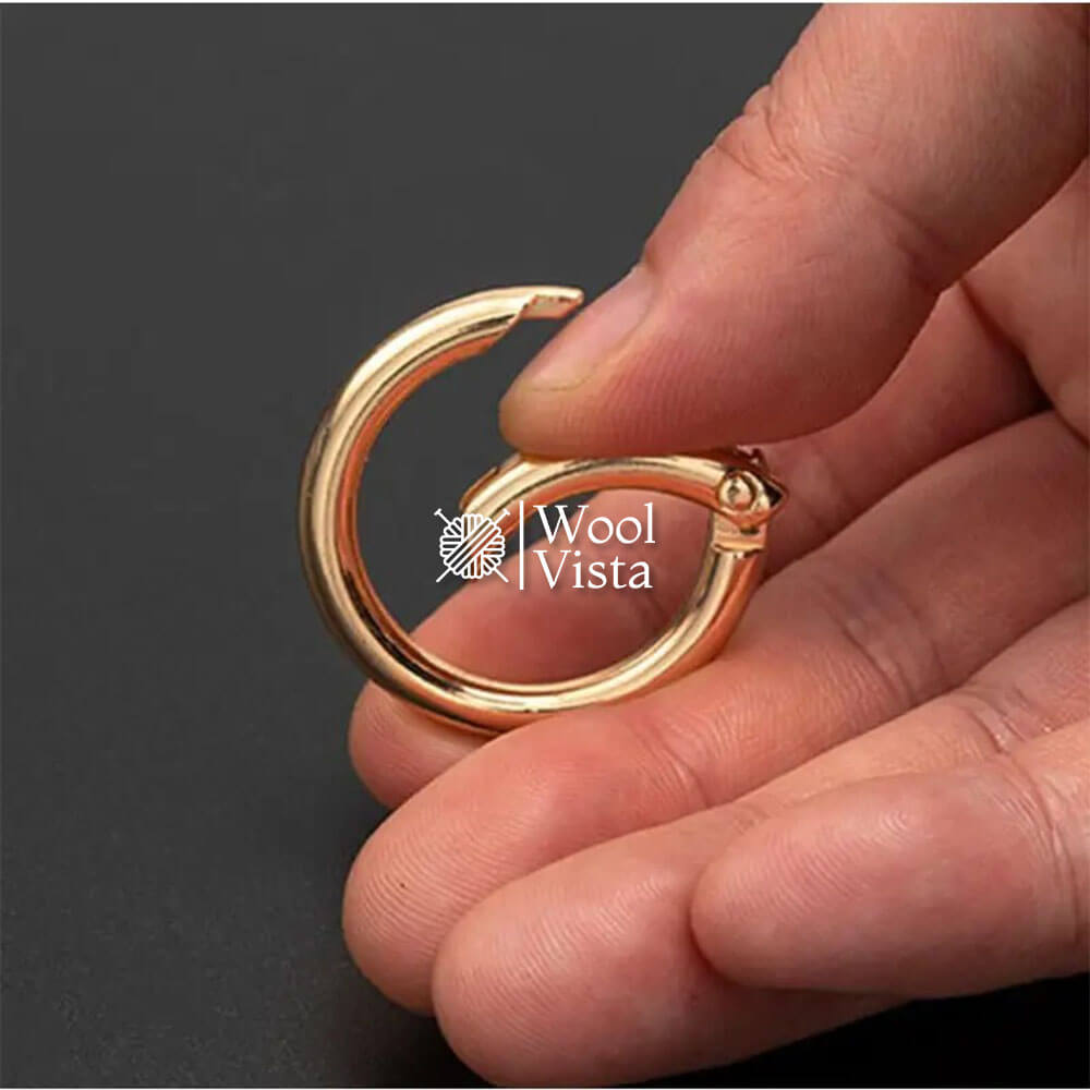 SPRING O-RING OPENABLE KEYCHAIN CLASPS - (2 PIECES)