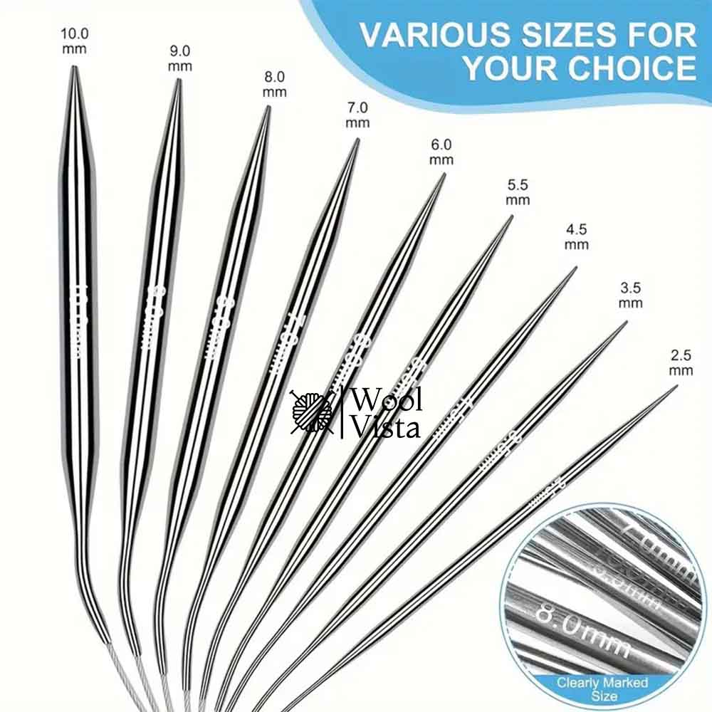 PREMIUM STAINLESS STEEL CIRCULAR KNITTING NEEDLE