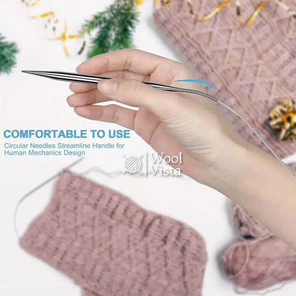 PREMIUM STAINLESS STEEL CIRCULAR KNITTING NEEDLE