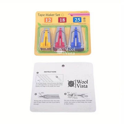 TAPE MAKER SET – EDGE BANDING TOOLS WITH BINDING MACHINE, ROLLING EDGE TOOL & TUBE PULLER - (SET OF 3)