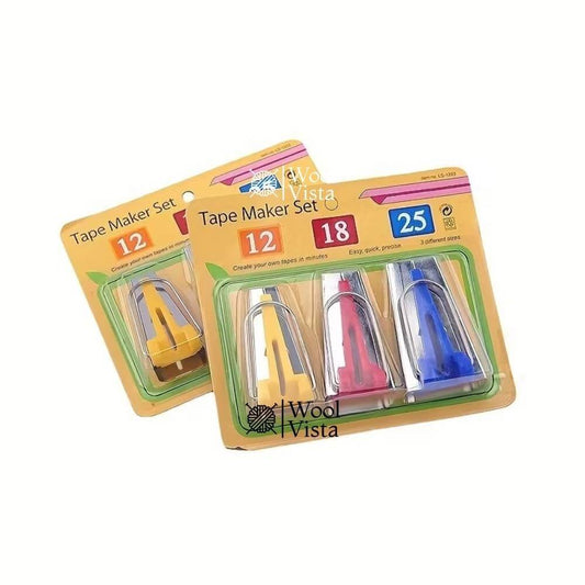 TAPE MAKER SET – EDGE BANDING TOOLS WITH BINDING MACHINE, ROLLING EDGE TOOL & TUBE PULLER - (SET OF 3)