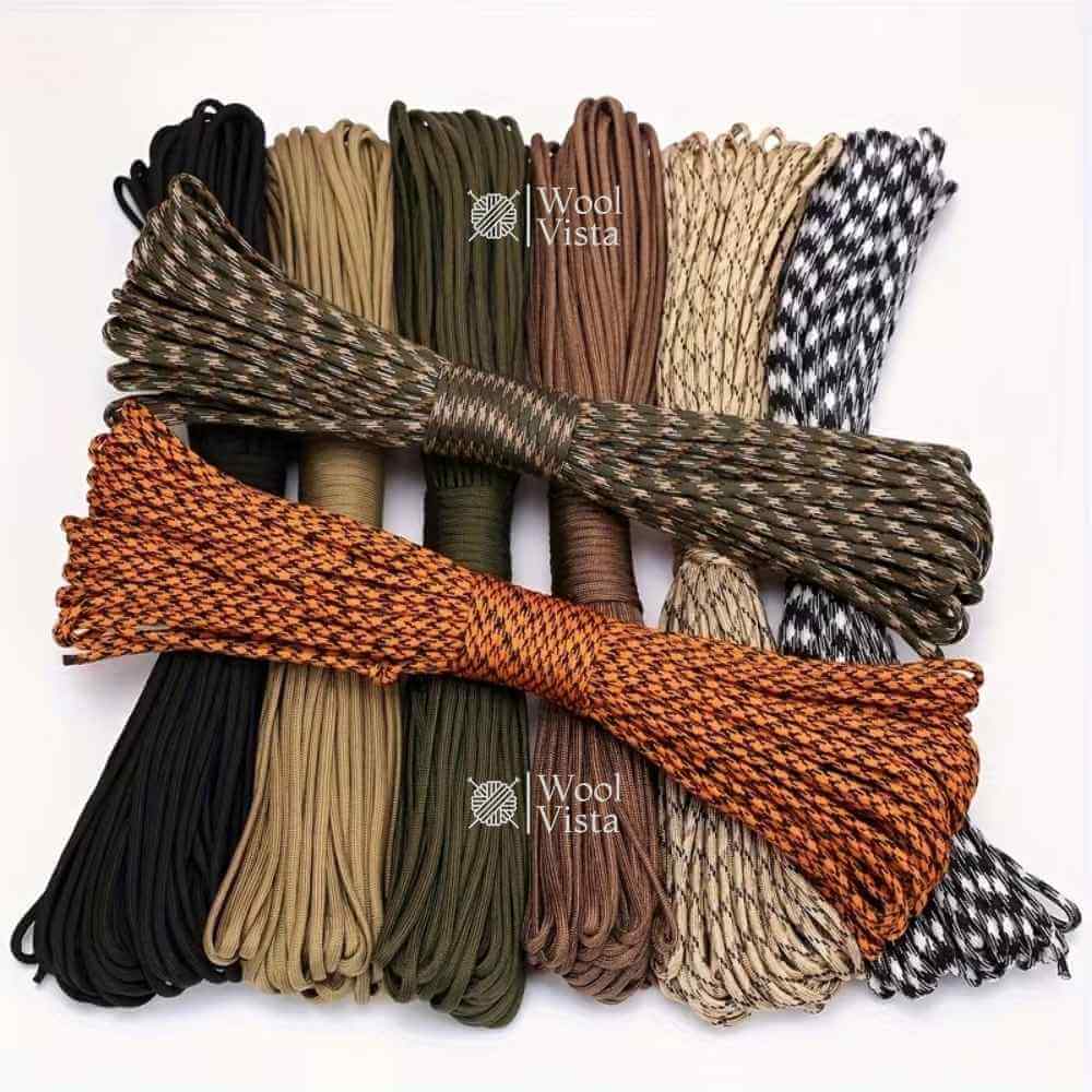 THICK BRAIDED PARACORD ROPE 4MM × 20M – STRONG HANDMADE DIY CORD FOR BRACELETS, KEYCHAINS, DOG COLLARS