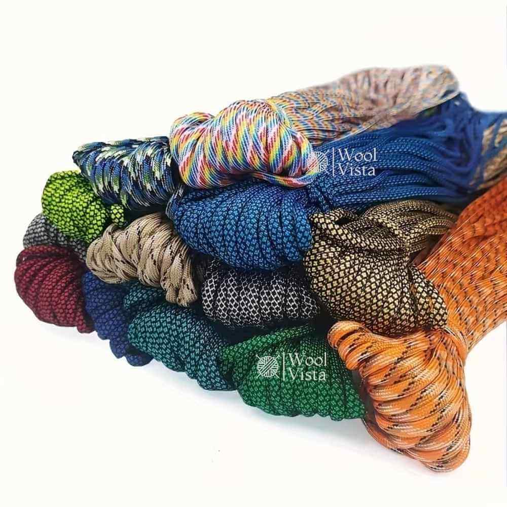 THICK BRAIDED PARACORD ROPE 4MM × 20M – STRONG HANDMADE DIY CORD FOR BRACELETS, KEYCHAINS, DOG COLLARS