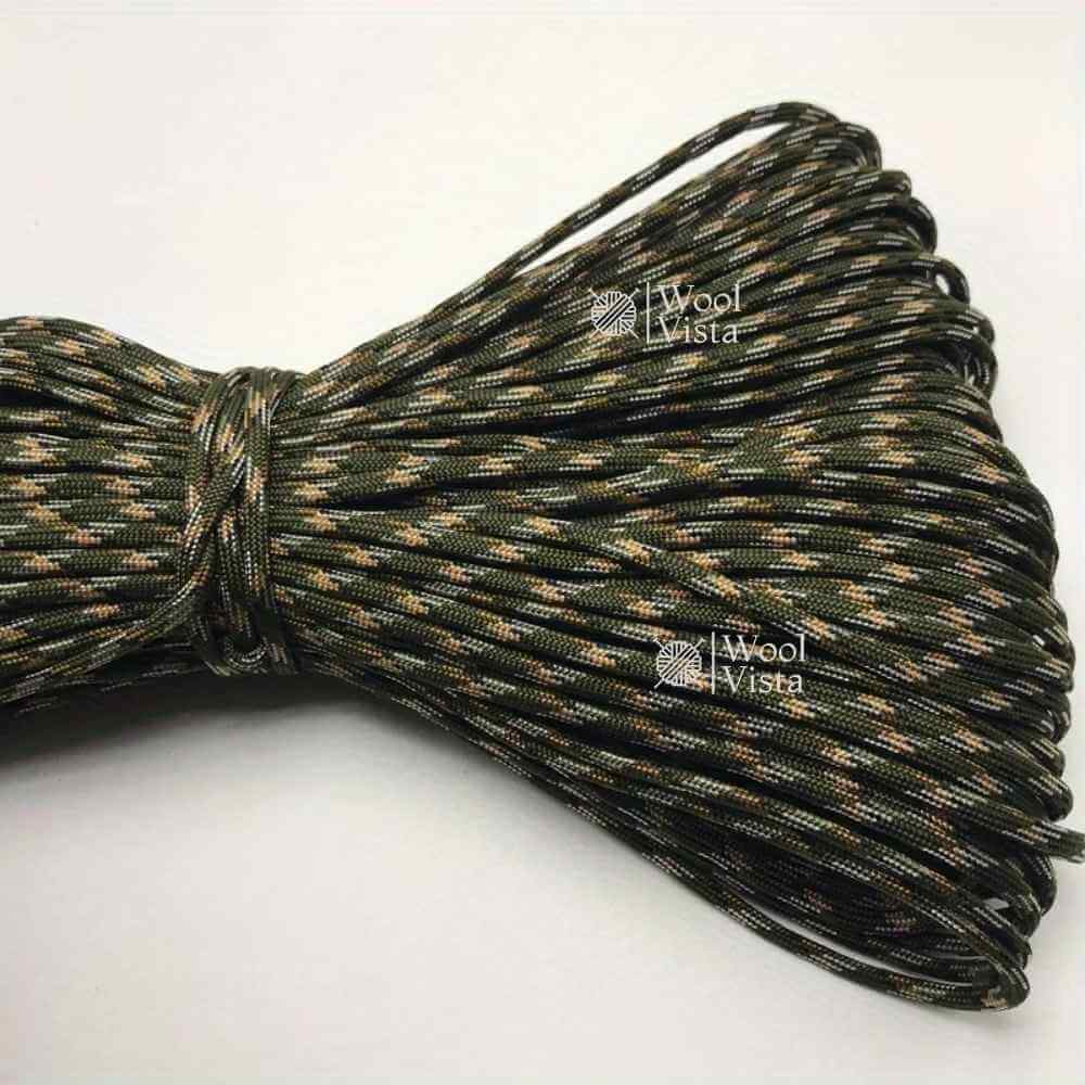 THICK BRAIDED PARACORD ROPE 4MM × 20M – STRONG HANDMADE DIY CORD FOR BRACELETS, KEYCHAINS, DOG COLLARS